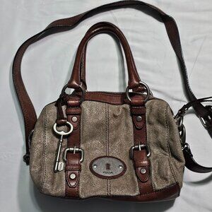 Silver Fossil Maddox crossbody bag